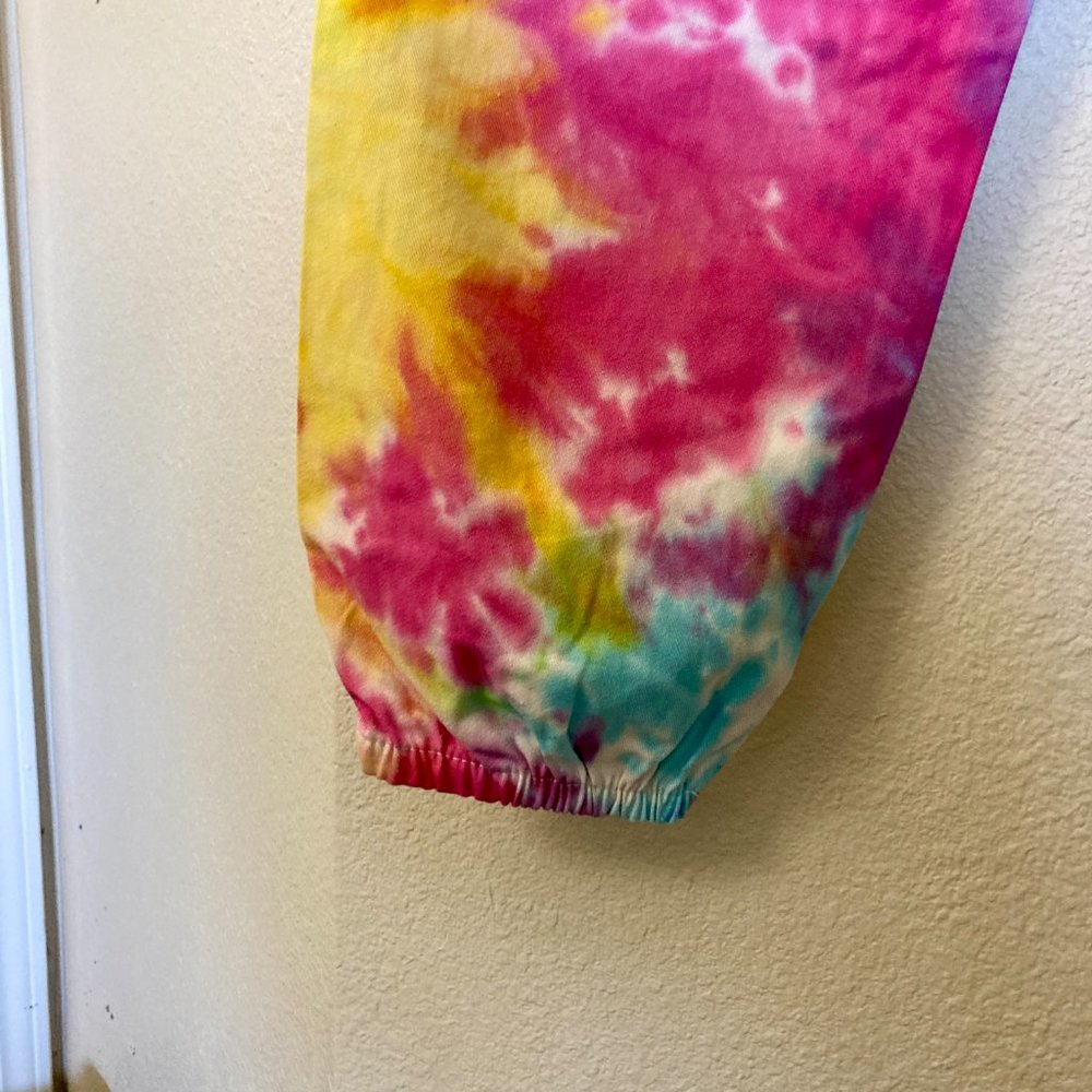 Sangtree Tie Dye Womens Cargo Pants Drawstring Tapered Trousers Size Small - Picture 10 of 10